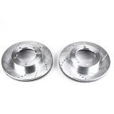 Power Stop 98-07 Lexus LX470 Front Evolution Drilled & Slotted Rotors - Pair thumbnail 1