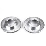 Power Stop 98-07 Lexus LX470 Front Evolution Drilled & Slotted Rotors - Pair thumbnail 2