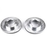 Power Stop 98-07 Lexus LX470 Front Evolution Drilled & Slotted Rotors - Pair thumbnail 3