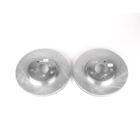 Power Stop 06-14 Honda Ridgeline Front Evolution Drilled & Slotted Rotors - Pair thumbnail 2