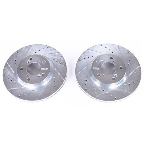 Power Stop 06-14 Honda Ridgeline Front Evolution Drilled & Slotted Rotors - Pair thumbnail 8