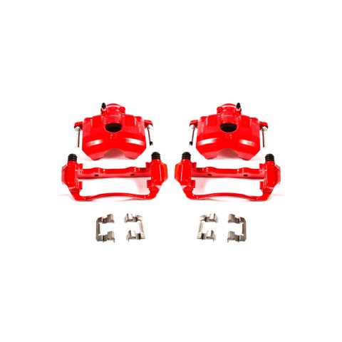 Power Stop 08-11 Ford Focus Front Red Calipers w/Brackets - Pair thumbnail 2
