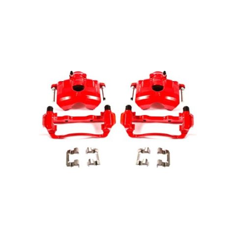 Power Stop 08-11 Ford Focus Front Red Calipers w/Brackets - Pair thumbnail 3