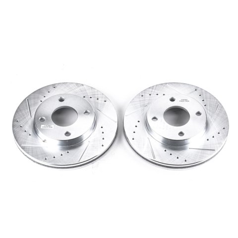 Power Stop 00-04 Ford Focus Front Evolution Drilled & Slotted Rotors - Pair thumbnail 1