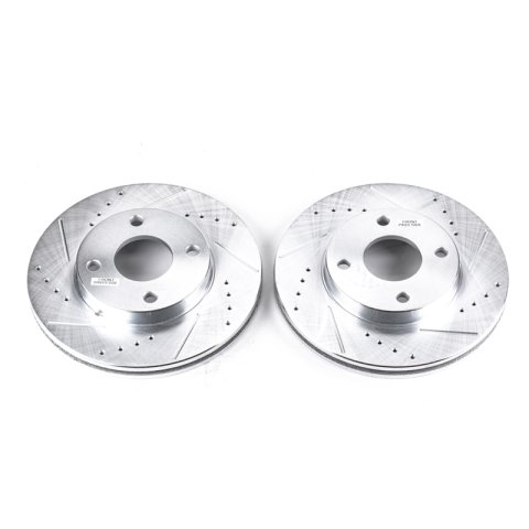 Power Stop 00-04 Ford Focus Front Evolution Drilled & Slotted Rotors - Pair thumbnail 2