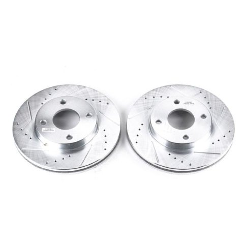 Power Stop 00-04 Ford Focus Front Evolution Drilled & Slotted Rotors - Pair thumbnail 3