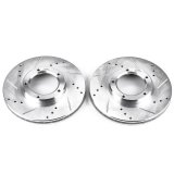 Power Stop 95-04 Toyota Tacoma Front Evolution Drilled & Slotted Rotors - Pair thumbnail 1