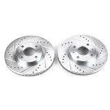 Power Stop 08-11 Ford Focus Front Evolution Drilled & Slotted Rotors - Pair thumbnail 1