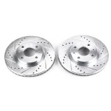 Power Stop 08-11 Ford Focus Front Evolution Drilled & Slotted Rotors - Pair thumbnail 2