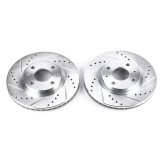 Power Stop 08-11 Ford Focus Front Evolution Drilled & Slotted Rotors - Pair thumbnail 3
