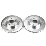 Power Stop 05-06 Saab 9-2X Front Evolution Drilled & Slotted Rotors - Pair thumbnail 1
