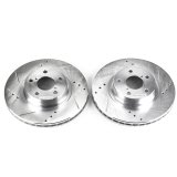 Power Stop 05-06 Saab 9-2X Front Evolution Drilled & Slotted Rotors - Pair thumbnail 2