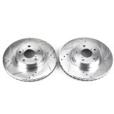 Power Stop 05-06 Saab 9-2X Front Evolution Drilled & Slotted Rotors - Pair thumbnail 3