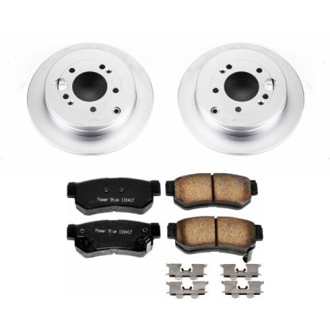 Power Stop 06-09 Hyundai Azera Rear Z17 Evolution Geomet Coated Brake Kit thumbnail 1