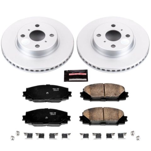 Power Stop 2013 Scion iQ Front Z17 Evolution Geomet Coated Brake Kit thumbnail 2