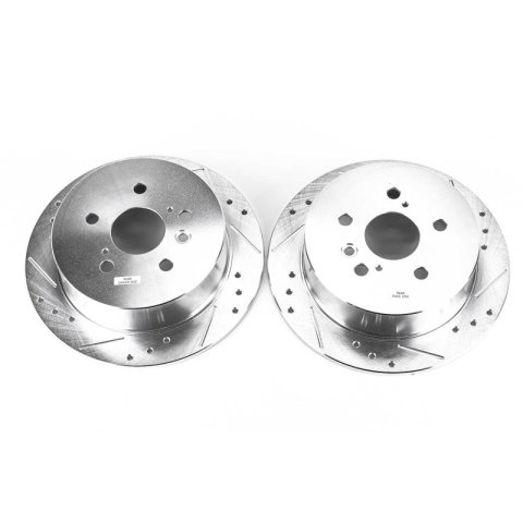 Power Stop 04-06 Lexus RX330 Rear Evolution Drilled & Slotted Rotors - Pair thumbnail 2
