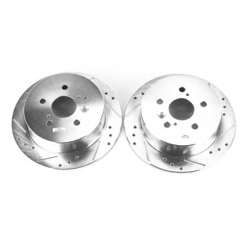 Power Stop 04-06 Lexus RX330 Rear Evolution Drilled & Slotted Rotors - Pair thumbnail 3