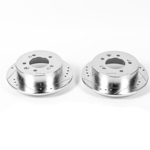 Power Stop 07-10 Hyundai Elantra Rear Evolution Drilled & Slotted Rotors - Pair thumbnail 2