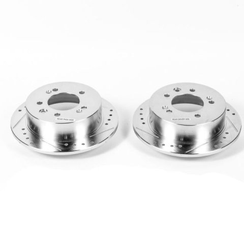 Power Stop 07-10 Hyundai Elantra Rear Evolution Drilled & Slotted Rotors - Pair thumbnail 3