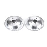 Power Stop 03-07 Chrysler PT Cruiser Rear Evolution Drilled & Slotted Rotors - Pair thumbnail 1