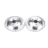 Power Stop 03-07 Chrysler PT Cruiser Rear Evolution Drilled & Slotted Rotors - Pair thumbnail 2