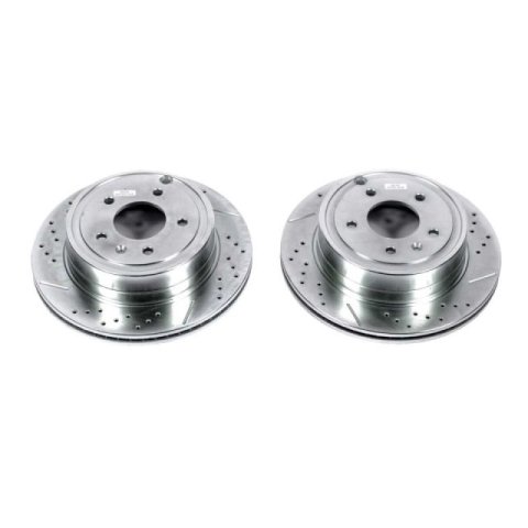 Power Stop 12-15 Chevrolet Captiva Sport Rear Evolution Drilled & Slotted Rotors - Pair thumbnail 1