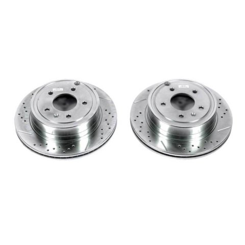Power Stop 12-15 Chevrolet Captiva Sport Rear Evolution Drilled & Slotted Rotors - Pair thumbnail 2