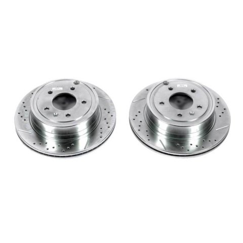 Power Stop 12-15 Chevrolet Captiva Sport Rear Evolution Drilled & Slotted Rotors - Pair thumbnail 3