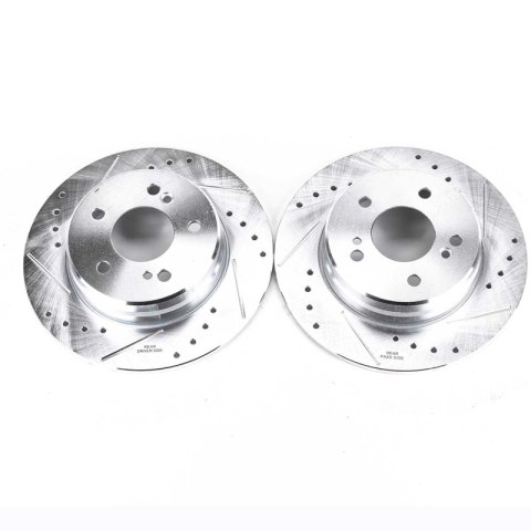 Power Stop 04-08 Chrysler Crossfire Rear Evolution Drilled & Slotted Rotors - Pair thumbnail 1
