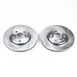 Power Stop 00-06 Audi TT Quattro Rear Evolution Drilled & Slotted Rotors - Pair thumbnail 1
