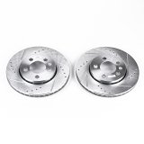 Power Stop 00-06 Audi TT Quattro Rear Evolution Drilled & Slotted Rotors - Pair thumbnail 2