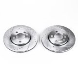Power Stop 00-06 Audi TT Quattro Rear Evolution Drilled & Slotted Rotors - Pair thumbnail 3