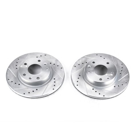 Power Stop 02-05 Land Rover Freelander Front Evolution Drilled & Slotted Rotors - Pair thumbnail 1