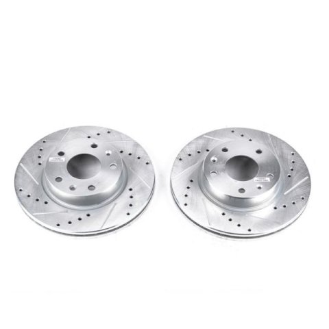 Power Stop 02-05 Land Rover Freelander Front Evolution Drilled & Slotted Rotors - Pair thumbnail 3