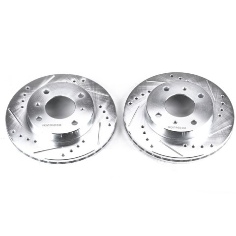Power Stop 91-96 Infiniti G20 Front Evolution Drilled & Slotted Rotors - Pair thumbnail 1