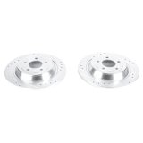 Power Stop 15-19 Ford Mustang Rear Evolution Drilled & Slotted Rotors - Pair thumbnail 1