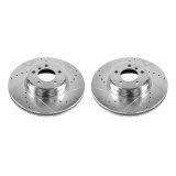 Power Stop 03-05 Land Rover Range Rover Front Evolution Drilled & Slotted Rotors - Pair thumbnail 1