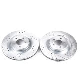 Power Stop 05-10 Chrysler 300 Front Evolution Drilled & Slotted Rotors - Pair thumbnail 1