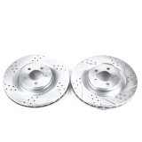 Power Stop 05-10 Chrysler 300 Front Evolution Drilled & Slotted Rotors - Pair thumbnail 2