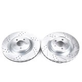 Power Stop 05-10 Chrysler 300 Front Evolution Drilled & Slotted Rotors - Pair thumbnail 3