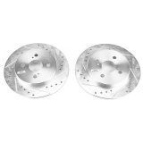 Power Stop 12-18 Toyota Yaris Rear Evolution Drilled & Slotted Rotors - Pair thumbnail 1