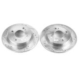 Power Stop 91-96 Infiniti G20 Rear Evolution Drilled & Slotted Rotors - Pair thumbnail 1