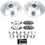 Power Stop 07-10 Nissan Altima Rear Z26 Street Warrior Brake Kit thumbnail 1