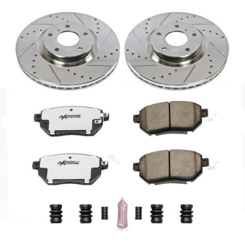 Power Stop 07-08 Nissan Maxima Front Z26 Street Warrior Brake Kit thumbnail 1