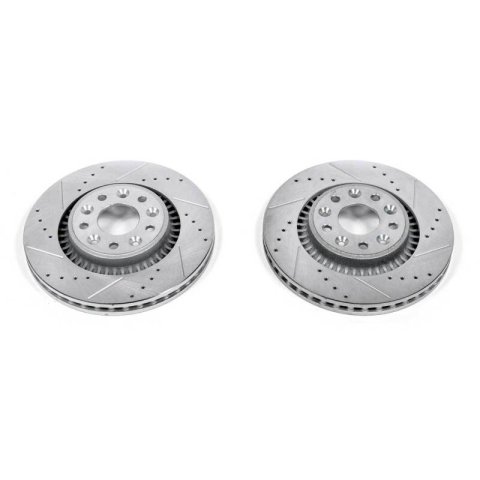 Power Stop 05-07 Ford Five Hundred Front Evolution Drilled & Slotted Rotors - Pair thumbnail 2