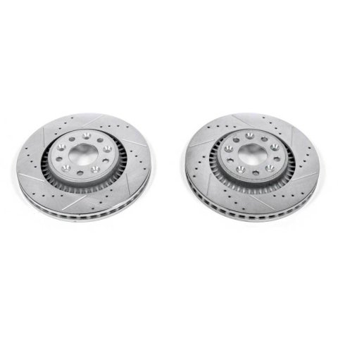 Power Stop 05-07 Ford Five Hundred Front Evolution Drilled & Slotted Rotors - Pair thumbnail 3