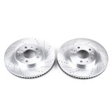 Power Stop 03-07 Cadillac CTS Front Evolution Drilled & Slotted Rotors - Pair thumbnail 2