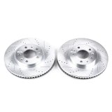 Power Stop 03-07 Cadillac CTS Front Evolution Drilled & Slotted Rotors - Pair thumbnail 3