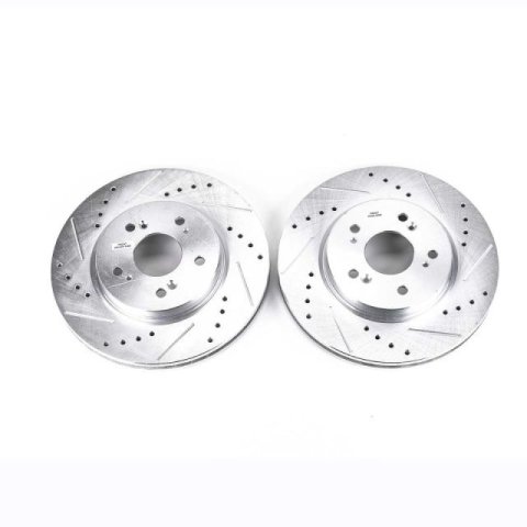 Power Stop 07-12 Acura RDX Front Evolution Drilled & Slotted Rotors - Pair thumbnail 1