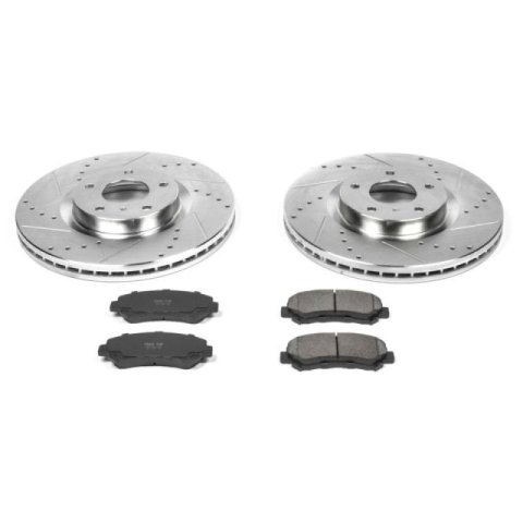 Power Stop 09-14 Nissan Maxima Front Z23 Evolution Sport Brake Kit thumbnail 1